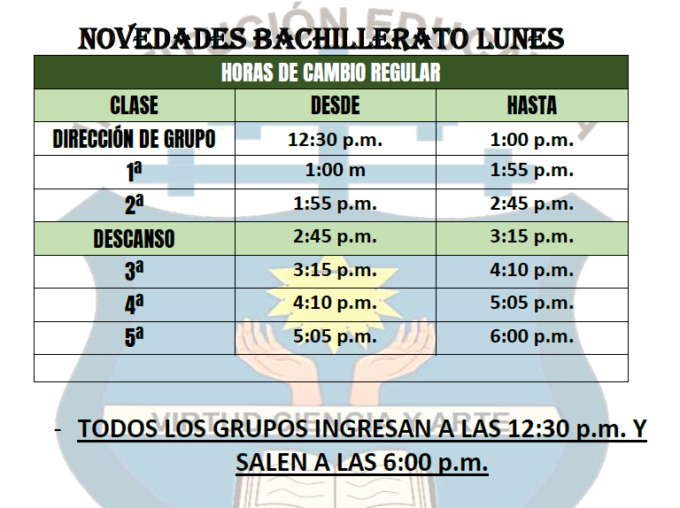 HORARIO